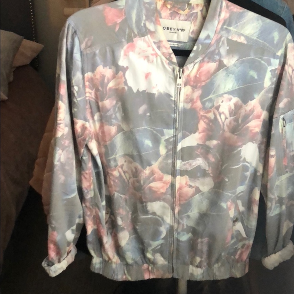 Floral bomber jacket by Obey